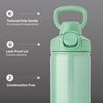 thumbnail image 3 of TAL 28oz Stainless Steel Ranger Push Lock Lid Water Bottle, Green Shimmer, 3 of 9