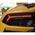 thumbnail image 4 of FYUU 2X Light Film Car Rear Tail Lamp Honeycomb Fishbone Graphic Stickers Black Decal, 4 of 5