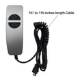 thumbnail image 5 of Grey 2 Button 5 Pin Prong Hand Control Handset Remote with Backlight for Lift Chairs Power Recliner, 5 of 7