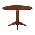 thumbnail image 4 of 42" Round Dual Drop Leaf Pedestal Table - 30.3"H  Espresso, 4 of 10