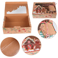 thumbnail image 4 of 2X Christmas Cookie Boxes with Window, Holiday Cookie Boxes for Gift Giving, Pastry, Candy, Favors,Christmas Boxes, 4 of 8