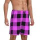 thumbnail image 2 of Fotbe Purple Black Buffalo Plaid Pantalones Cortos de Pijama para Hombre, Ropa de Dormir, Pantalones de Pijama Cortos para Hombre-X-Large, 2 of 6
