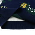 thumbnail image 5 of Toddler Boys Girls Knit Sweater Christmas Cartoon Dinosaur Pullover Sweatshirt Crew Neck Kids Tops Fall Winter Clothes, 5 of 8