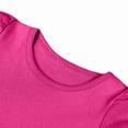 thumbnail image 6 of Gubotare Toddler Shirts Girls Kids' Short Sleeve T Shirt Youth Soft Tee Crewneck T Shirts for Girls 2T-3T,Hot Pink, 6 of 7