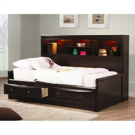 Coaster Phoenix Full Size Daybed With Bookcase Box 1 Of 3 Coaster Phoenix Full Size Daybed With Bookcase Box 1 Of 3