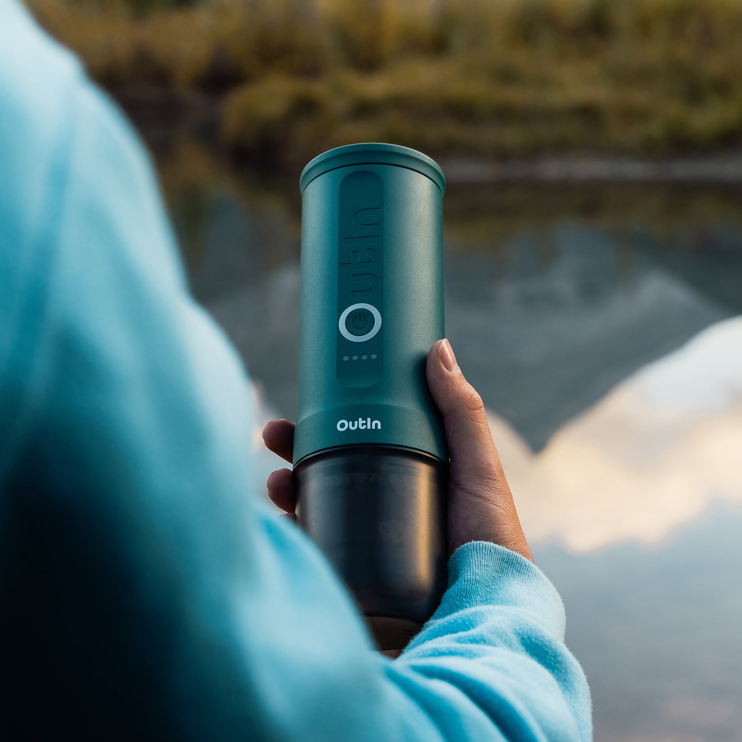OutIn Nano Portable Electric Espresso Machine, Outin Teal