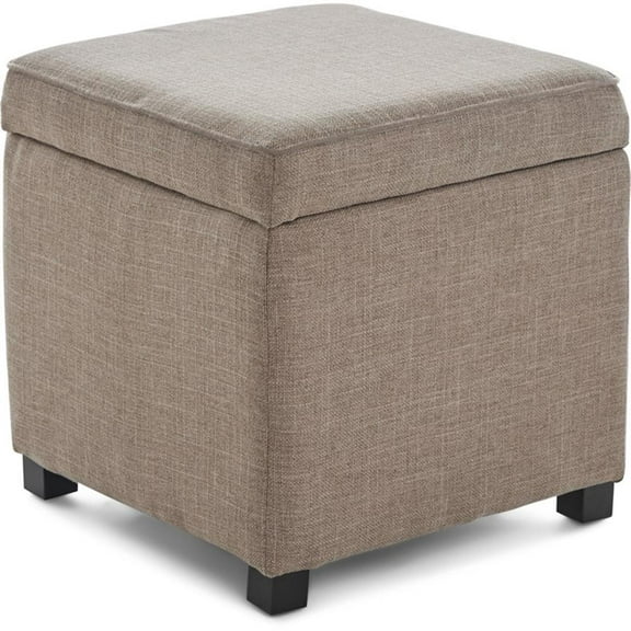 Tommy Hilfiger Morgan Storage Cube Ottoman Brown