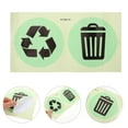 thumbnail image 2 of MOVTOTOP 1 Sheet of Garbage Recycle Sign Stickers Recycle Stickers Noctilucous Trash Can Stickers, 2 of 8
