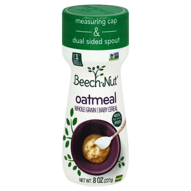 BeechNut Baby Cereal Canister, Stage 1, Oatmeal, 8 oz