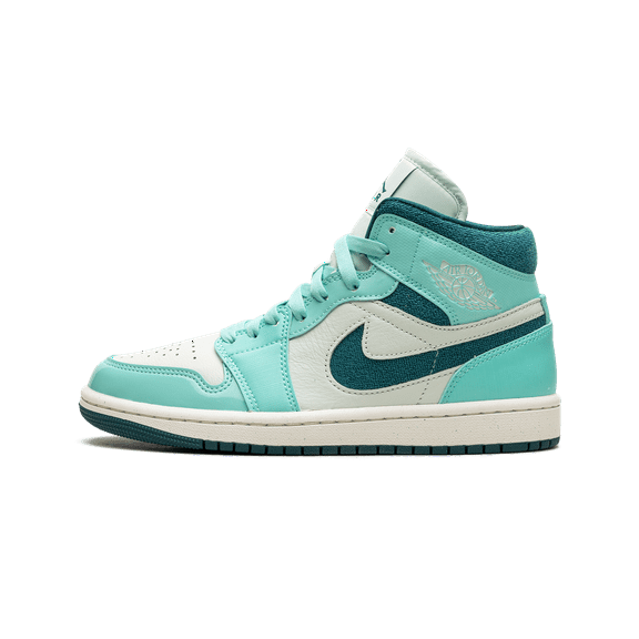 JORDAN WOMENS AIR JORDAN 1 MID SE WMNS "Bleached Turquoise" DZ3745 300 from Stadium Goods