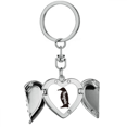 thumbnail image 1 of Penguin Black And White Animal Heart Angel Wing Key Chain Holder, 1 of 3
