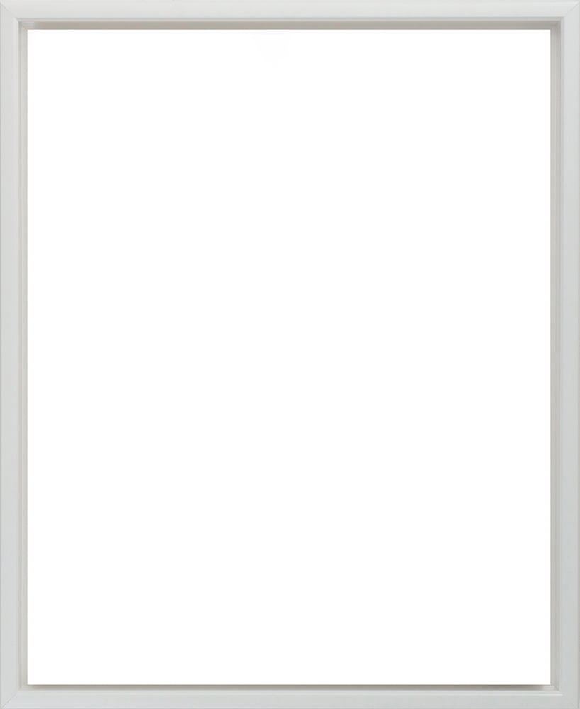 2-1/8 Deep Polystyrene 24x48 White Floater Picture Frame for 0.75 1.5 1.75 Stretched Canvas by WholesaleArtsFrames-com Floating Frame Made In USA