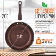 thumbnail image 2 of NutriChef Sauce Pot with Lid - Long Lasting Non-Stick High-Qualified Kitchen Cookware with See-Through Tempered Glass Lids, 1.5 Quart (Works with Models: NCCW14SBR & NCCW20SBR) - NCCW14SBR1SP, 2 of 5