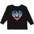 thumbnail image 3 of Inktastic Boston Terrier Dog US Flag July 4th Boys or Girls Long Sleeve Toddler T-Shirt, 3 of 5