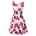 thumbnail image 4 of SMihono Robe d'Été Grande Taille pour Femmes 2023 Robe Décontractée Sans Manches Col Rond Imprimé d'Été pour Plage, 4 of 9