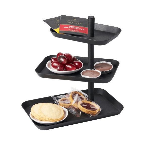 Yamazaki Home Serving Stand, Black, Steel