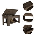 thumbnail image 3 of TUHOME Austin Storage Table Engineered Wood Entryway Benches in  Brown, 3 of 9