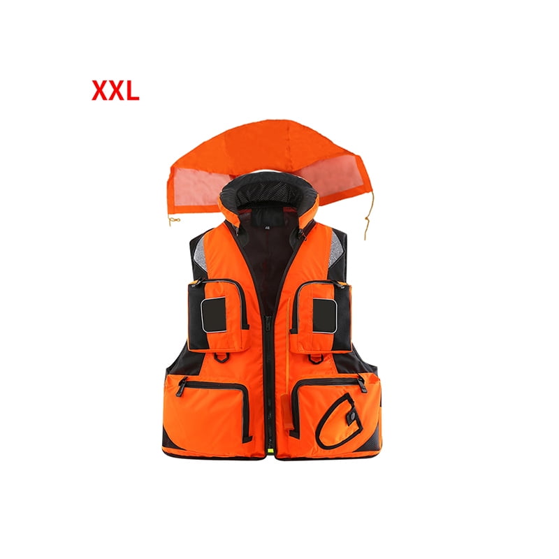 Fishing Life Vest Outdoor Water Sports Life Jackets With Removable Hat For Men Women Walmart