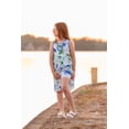 thumbnail image 5 of Millie Loves Lily Girls Blue and Green Turtle Print Dress and Short Set, Big Girls, Size 6,2-PCS, 5 of 5