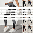 thumbnail image 6 of Celsior Cellulite Leggings Smile Contour Activewear Tights Resistance Band 3D Gym Leggings for Women Workout Yoga Pants No Curling Lift Pants Tummy Shaping Pants Skin-Friendly Blackish Green L, 6 of 9