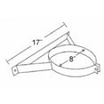 thumbnail image 2 of Selkirk 206520 6T-WB 6" Steel Chimney Pipe Wall Band Support Bracket - Quantity of 6, 2 of 2