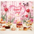 thumbnail image 5 of 10 x 8 ft Happy Mother's Day Backdrops Pink Stripe Tulip Flower Thanks Mother Party Photography Background Happy Mothers Day Decorations Banners Birthday Party Background, 5 of 5