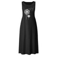 thumbnail image 4 of Sakmal Fashion Womens Black Maxi Sun Dress Cotton and Linen Graphic Sleeveless Crew Neck Pocket Plus Size Girls Dresses, 4 of 4