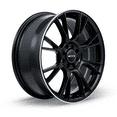 thumbnail image 3 of RTX Vapor 17x7.5 5x114.3 ET40 CB73.1 Black Machined Lip Wheel, 3 of 3