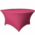 thumbnail image 7 of LA Linen TCSpandex72Rx30H-BlueLightX18 Round Spandex Tablecloth, Blue Light - 72 x 30 in., 7 of 7