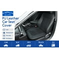 thumbnail image 3 of Car Seat Cover. Leather Seat Protector, with Quick-Dry, No-Slip Technology. Car seat Protection for All Workouts, All-Weather Honeycomb Cloth (Black), 3 of 10