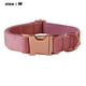 thumbnail image 2 of Collar y correa de terciopelo para perro, supersuave y suave, hebilla dorada resistente, collar de perro ajustable Adepaton CPB-US-YY355-2, 2 of 5