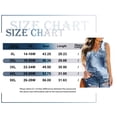 thumbnail image 3 of TIYOMI Plus Size Women's Blue Tie Dye Tank Tops 2X V Neck Blouse Basic Loose Fit Shirts Pullover Summer Tank Tops 2XL 18W 20W, 3 of 3