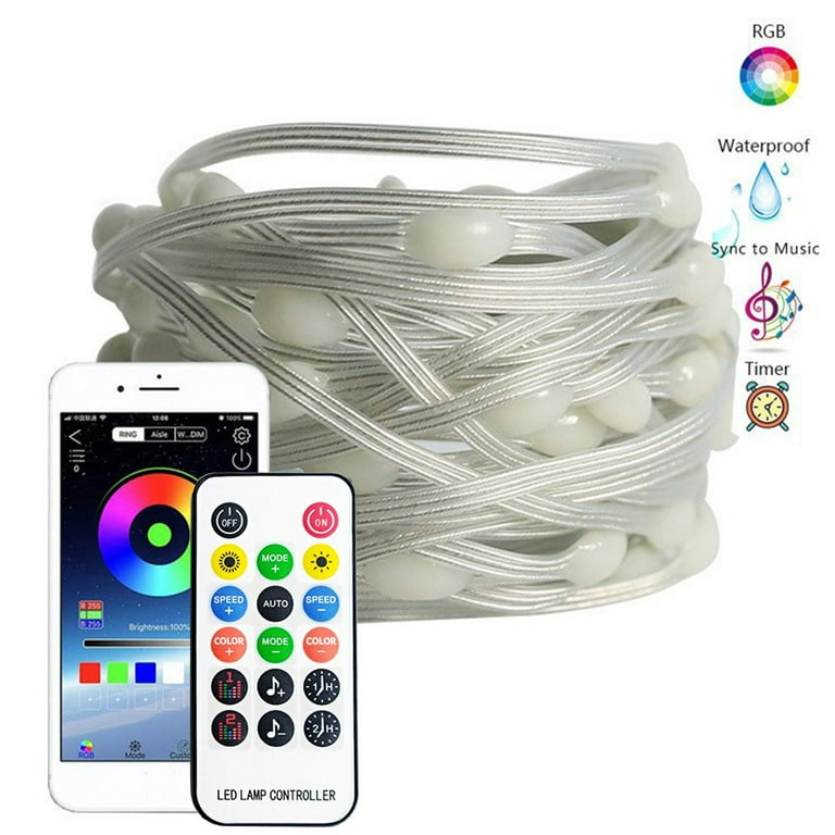 HBN Smart LED Strip Lights, 16.4ft WiFi RGB LED Light Strips Work with Alexa and Google Assistant, 5050 Color Changing LED with Remote App Control