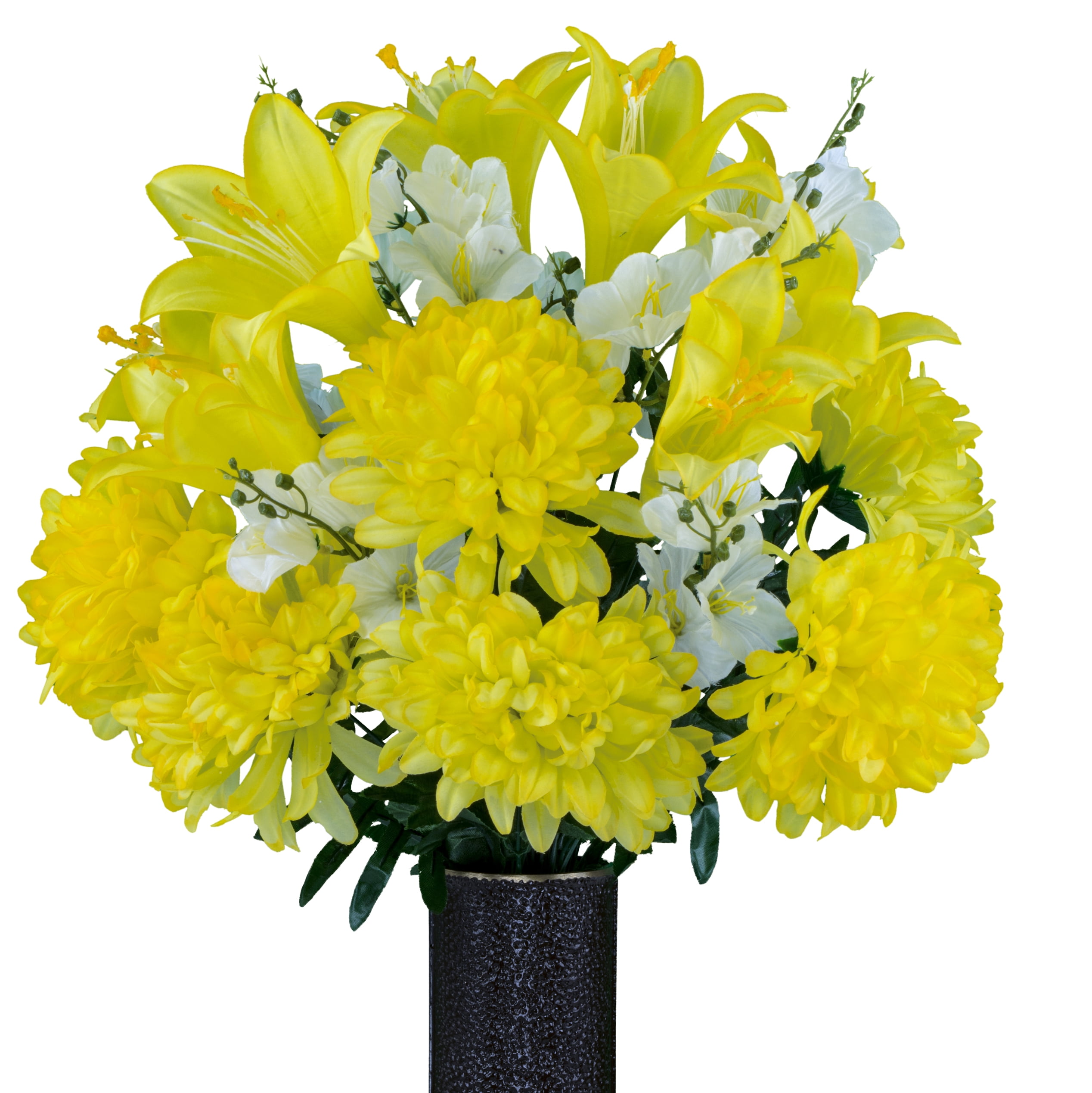 Sympathy Silks Artificial Cemetery Flowers Realistic Outdoor Grave