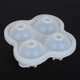 thumbnail image 4 of Molde para cubitos de hielo Ormromra silicona grado alimenticio transparente 4 ranuras, 4 of 8