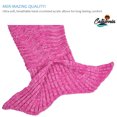 thumbnail image 4 of Catalonia Adult Knitted Mermaid Tail Blanket with Anti-Slip Neck Strap Soft Snuggie Throw All Seasons Sleep Bag 66.5” x, 4 of 5
