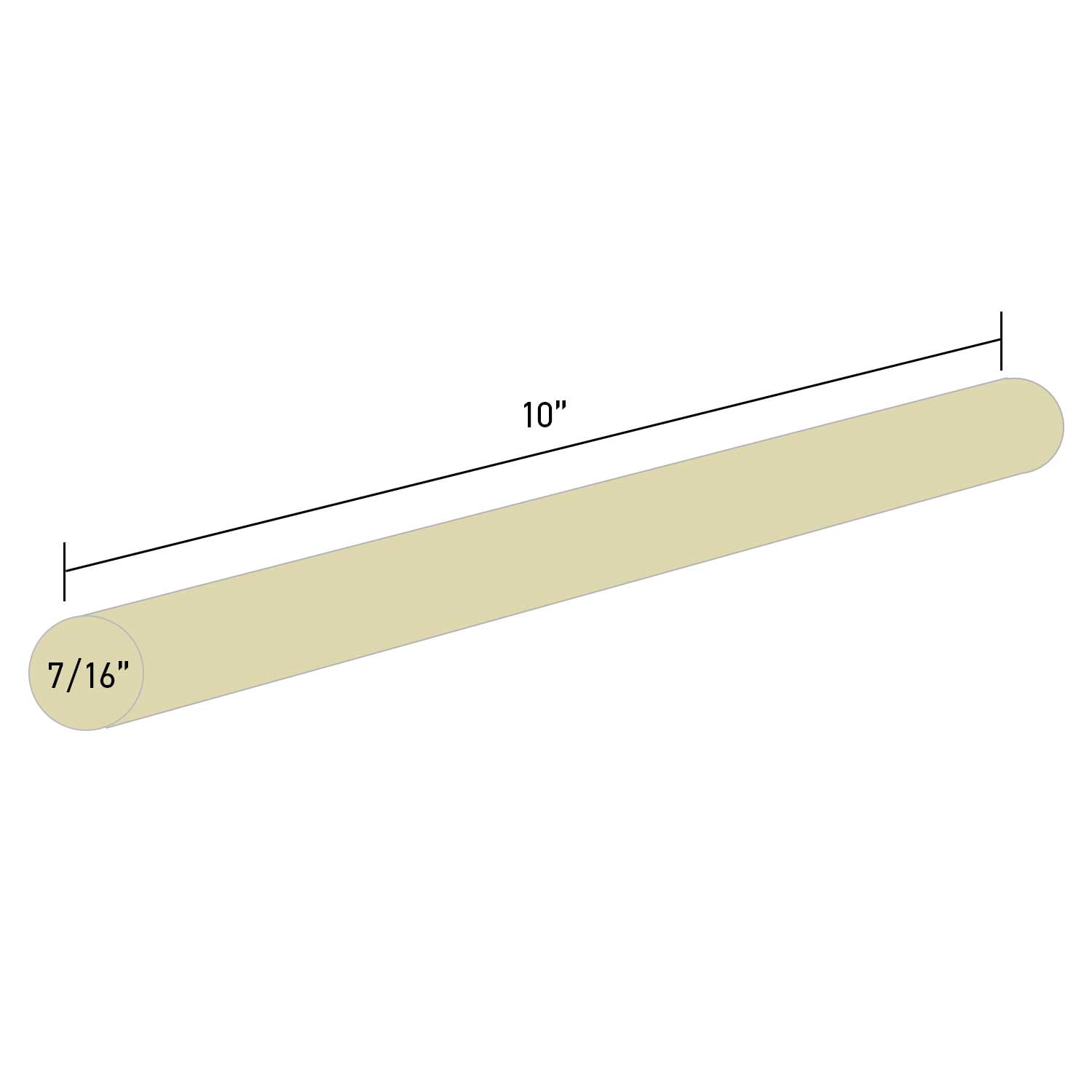 739R510 High Strength Wood Hot Melt Glue Sticks - 7/16" x 10" | 5 Lb Box