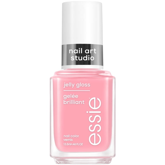 essie Nail Art Studio Jelly Gloss Nail Polish, Vegan, Sheer Pink Nail Polish, Blush Jelly, 0.46 Fl Oz