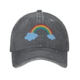 thumbnail image 1 of LNWH Baseball Cap, Outdoor Casual Sports Cap Classic Curved Brim Hat - Adjustable Cowboy Hat, Colorful Rainbow Cloud- Deep Heather, 1 of 8