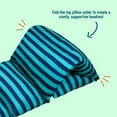 thumbnail image 3 of Wildkin Microfiber Pillowcase Lounger Cover – Travel-Friendly Sleepover Lounger, Fits Standard Pillows (Pillows Not Included), Soft Cotton Blend, Fun Patterns for Kids - Blue Stripes, 3 of 6