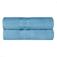 thumbnail image 2 of Superior Ultra Soft Cotton Solid 2-Piece Bath Towel Sets, Denim Blue, 2 of 8