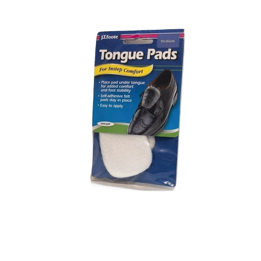 JT Foote Tongue Pads for Instep Comfort, Medium