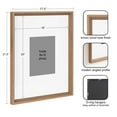 thumbnail image 3 of Kate and Laurel Calter Modern Wall Picture Frame Set of 3, 16x20 matted to 8x10, Brown, Modern Three-Piece Frame Set for Gallery Wall Frame Set in Living Room Wall Decor, 3 of 9