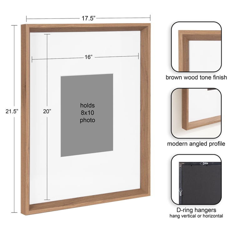 Kate and Laurel Calter Modern Wall Picture Frame Set of 3 Kate and Laurel Calter Modern Wall Picture Frame Set of 3