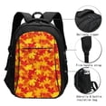 thumbnail image 3 of Fotbe Vintage maple leaves autumn Mochila con Estampado y Puerto USB para Hombre y Mujer, Mochila Antirrobo, Mochila de Viaje, Mochila Escolar, Mochila Universitaria, 3 of 7
