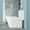 White#33, variant on Bidet Toilet Ceramic One Piece Toilet for Bathroom, 12-inch Rough-In, 1.24/1.43 GPF, Dual Flush with Soft Clsoing Seat, Powerful Dual Flush MAP 800g,One Piece Toilet