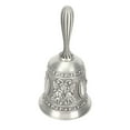 thumbnail image 3 of Hand Ring Bell, Floral Carving Loudly Sound Hand Bell Silver Vintage Style Rustproof  For Training Pets, 3 of 8