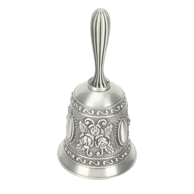 Campana de Mano Bling Bling Aleación de Zinc Plata Vintage