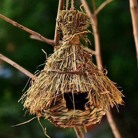 bird nest grass natural magpie woven cage hummingbird pigeon protective birds hanging haven eco friendly hand parrot egg feeder nests