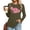 Y_Army Green 0730*women tshirts, variant on Wang6 Women Long Sleeve Graphic T Shirts Trendy Loose Fit Cat Printed Tops Fall Crew Neck Going out Basic Tees 0702LiPink XL